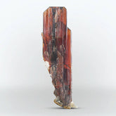 Blood Red Brookite Crystals On Quartz